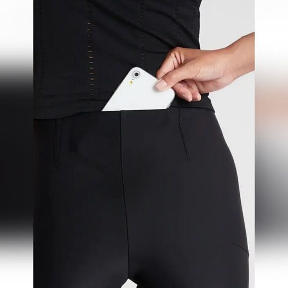 Athleta Interstellar Tight black w split leg size 2 - Picture 12 of 12